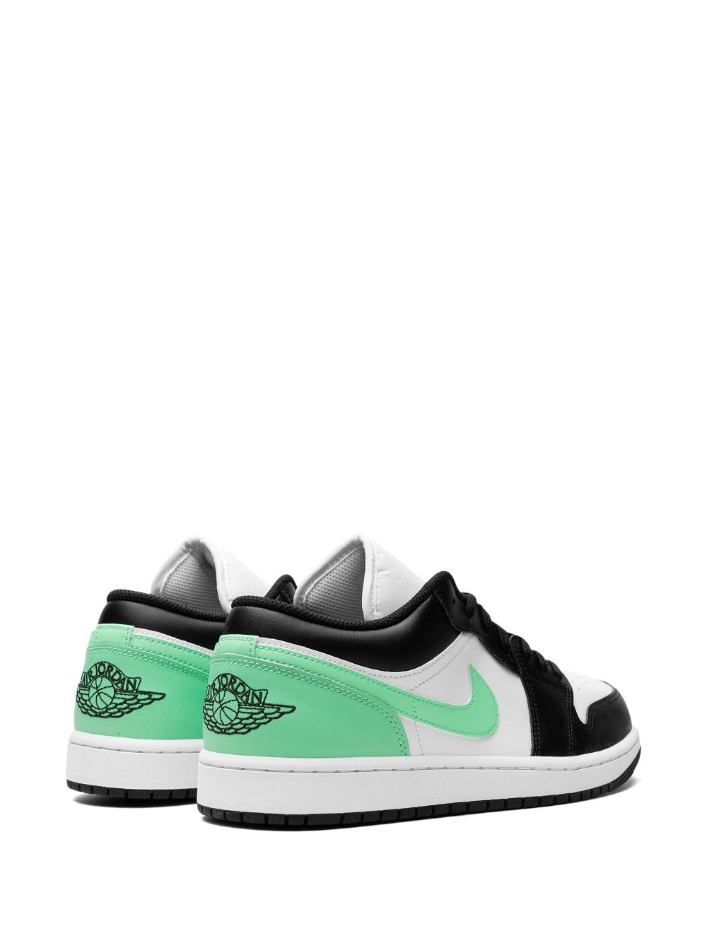 Shop Jordan Air  1 Low "green Glow" Sneakers In White