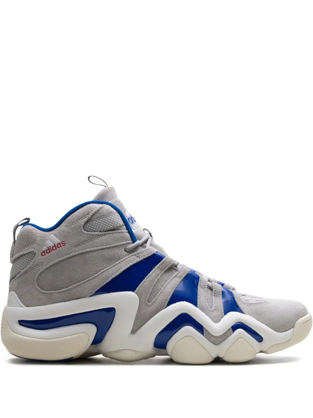 Adidas Originals Crazy 8 Los Angeles Dodgers "grey/royal Blue-footwear White" Sneakers In Gray