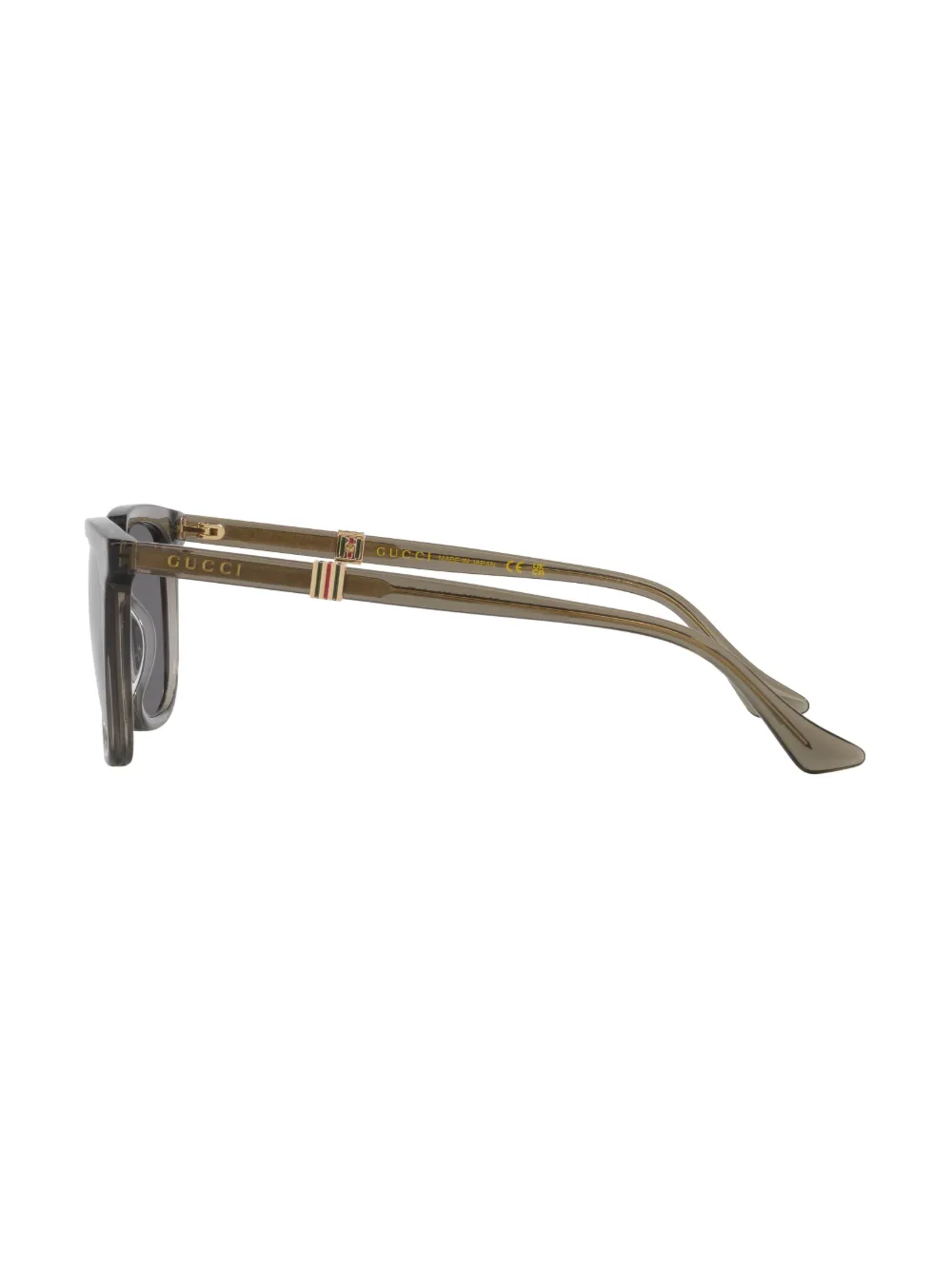 Gucci Eyewear Zonnebril met vierkant montuur Bruin