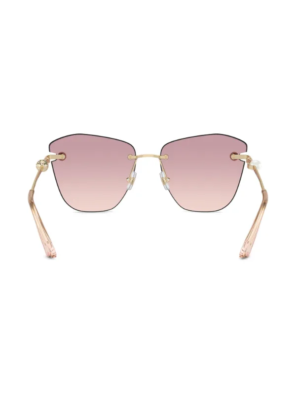 Jimmy Choo Eyewear Lule Sunglasses | Gold | FARFETCH display picture 2