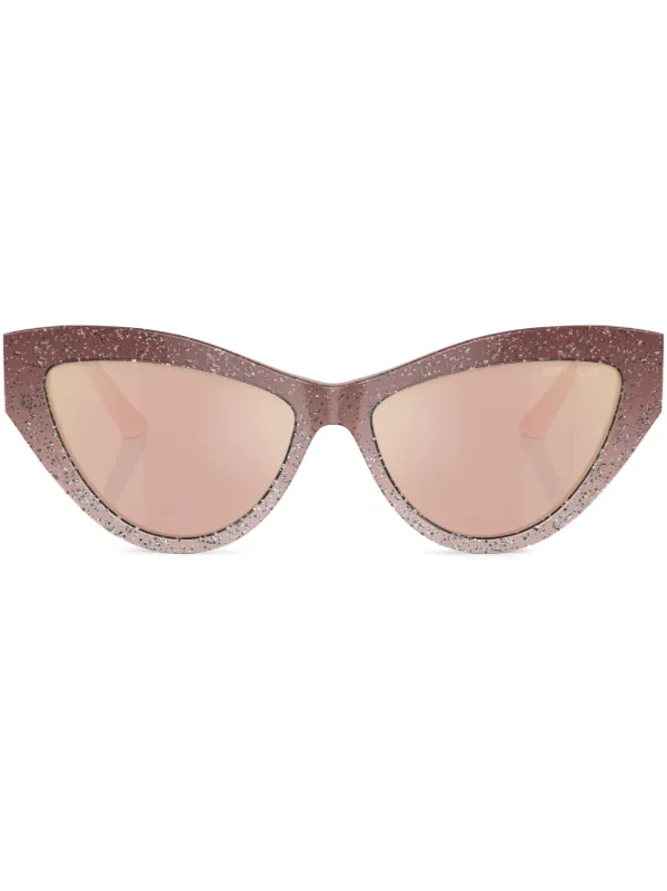 Jimmy Choo Pink Cat-Eye Sunglasses Soraya | Pale Gold Cat Eye Sunglassess | Jimmy Choo main image 4