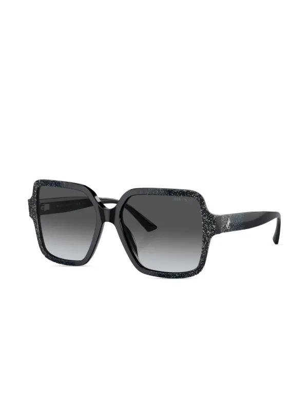 Jimmy Choo Eyewear glitter-embellished square-frame  display picture 1