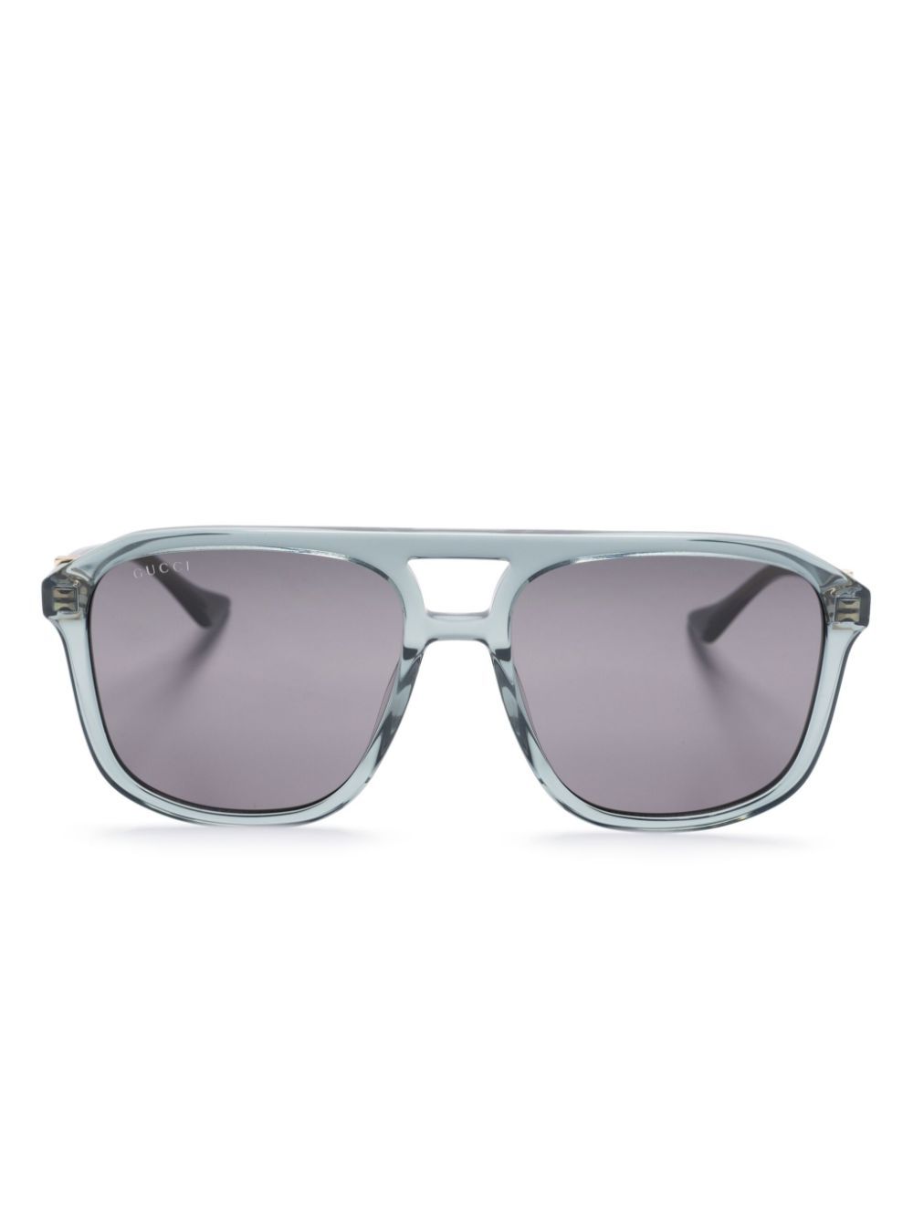 Gucci Eyewear Zonnebril met piloten montuur en print Groen