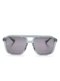 Gucci Eyewear printed pilot-frame sunglasses - Green