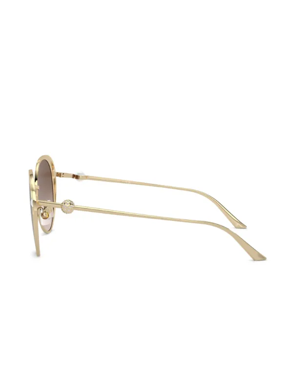 Jimmy Choo Eyewear Angela サングラス | ゴールドトーン | FARFETCH JP