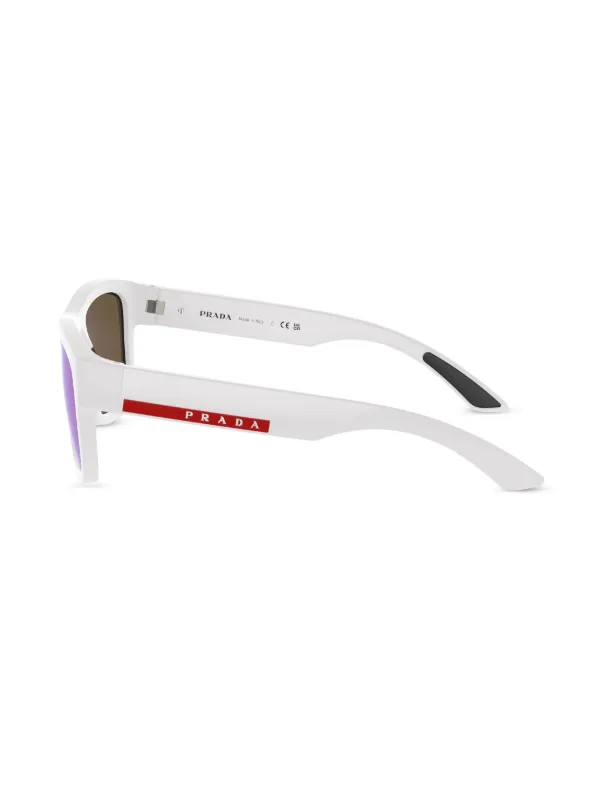 Prada Linea Rossa Linea Rossa Sunglasses White FARFETCH ID