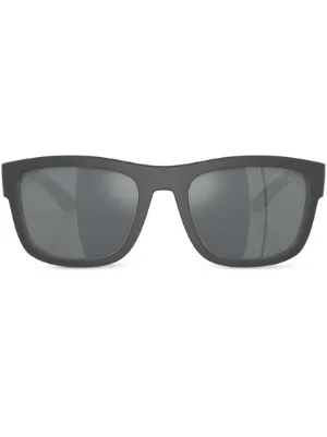 Prada Eyewear オーバーサイズ サングラス | シルバートーン | FARFETCH JP