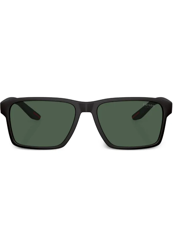 Prada Linea Rossa リネア・ロッサ サングラス | ブラック | FARFETCH JP