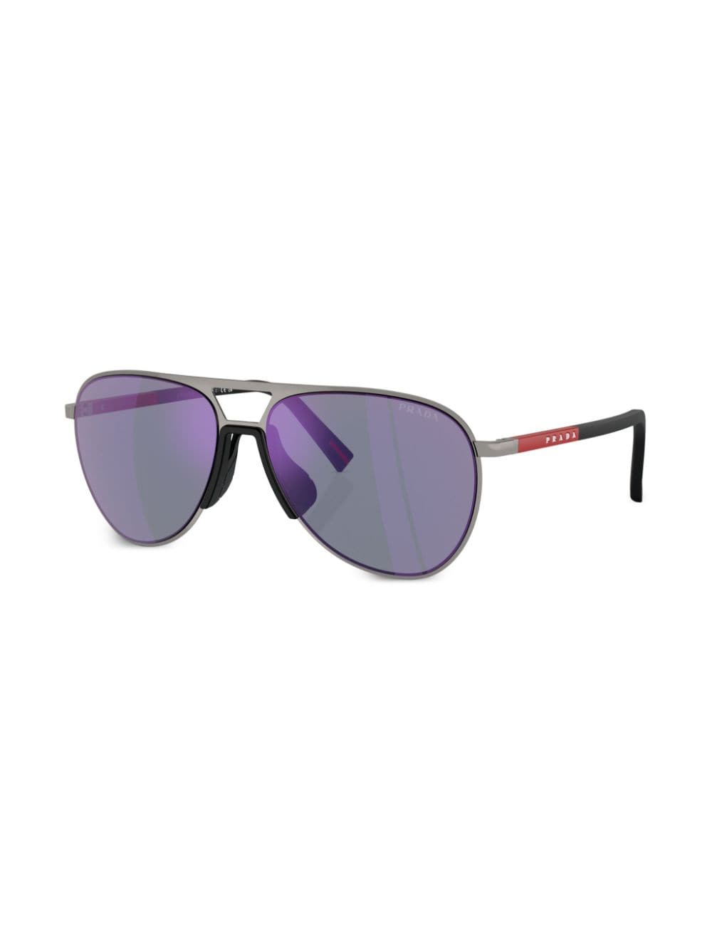 Shop Prada Linea Rossa Sunglasses In Grey