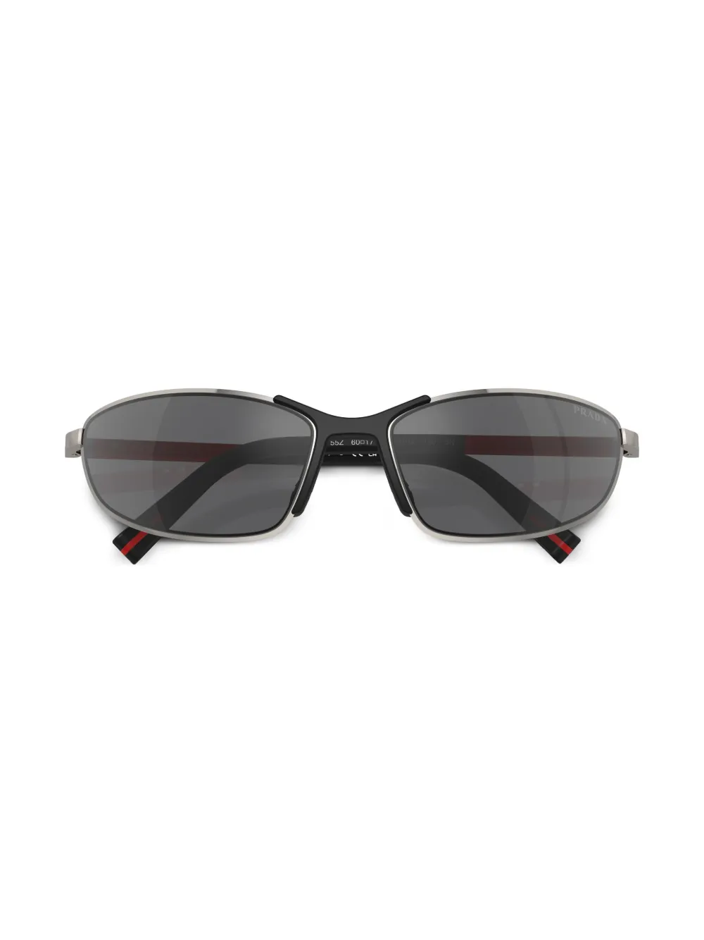 Prada Eyewear Linea Rossa zonnebril Zilver