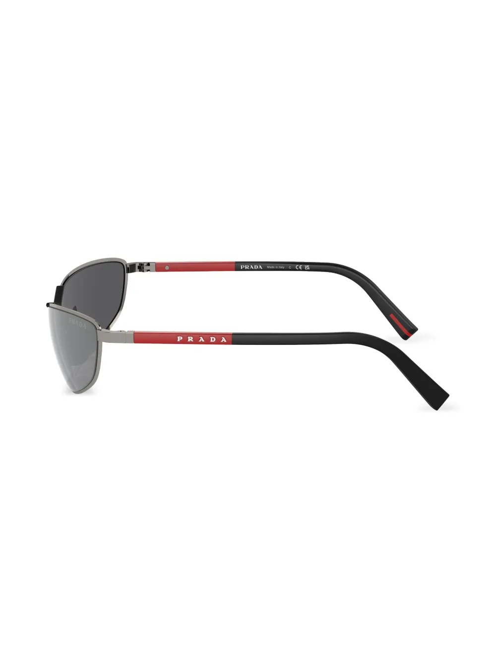 Prada Eyewear Linea Rossa zonnebril Zilver
