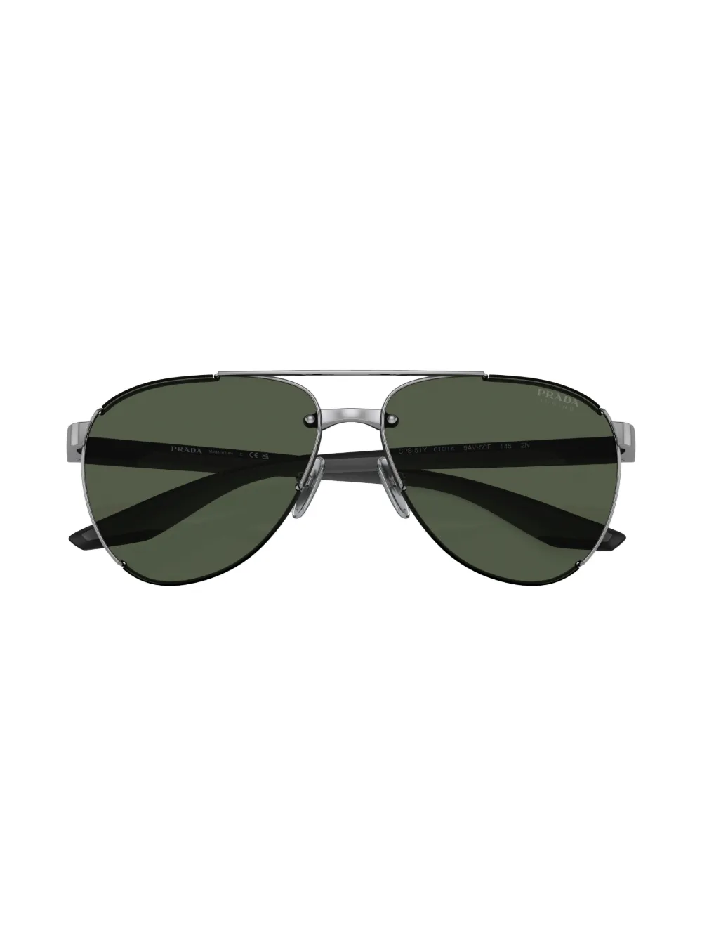 Prada Eyewear Linea Rossa zonnebril Zilver