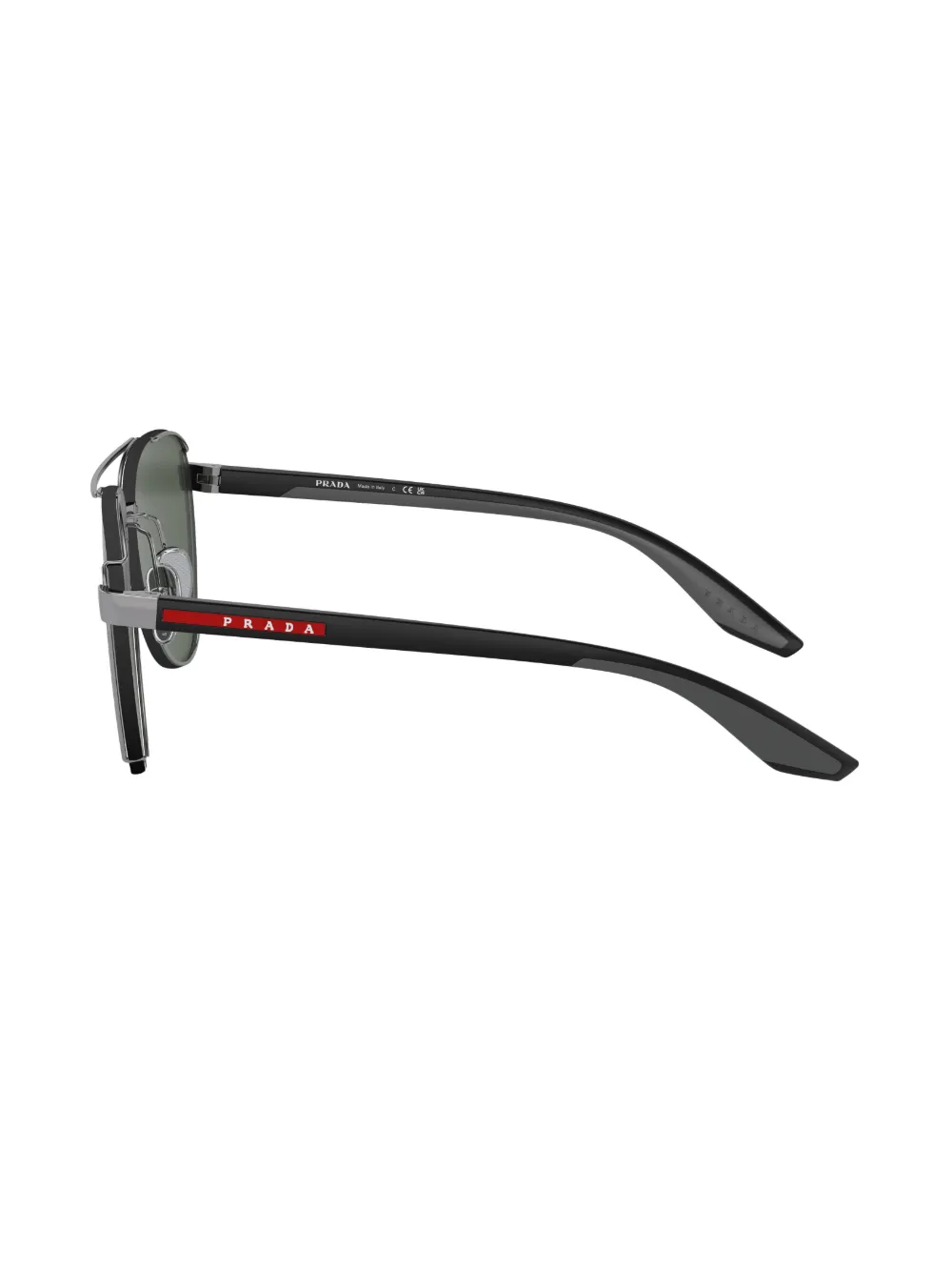 Prada Eyewear Linea Rossa zonnebril Zilver