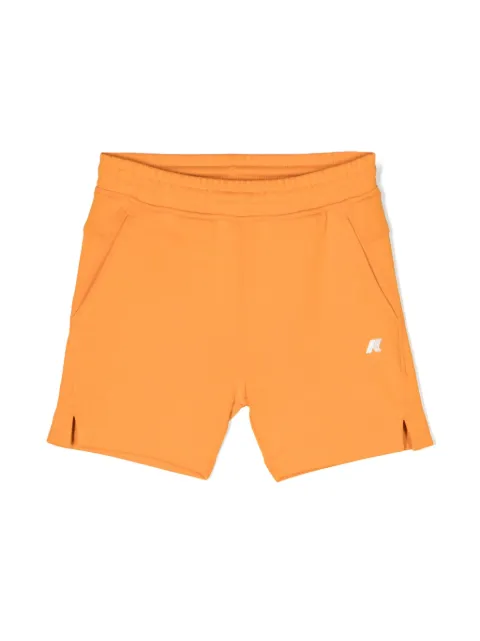 K Way Kids logo-appliqué jersey shorts