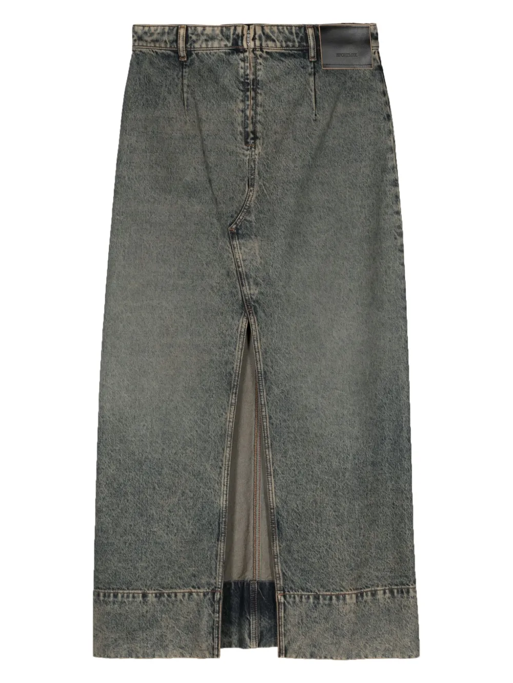 Sportmax Piave denim maxi skirt - Blauw