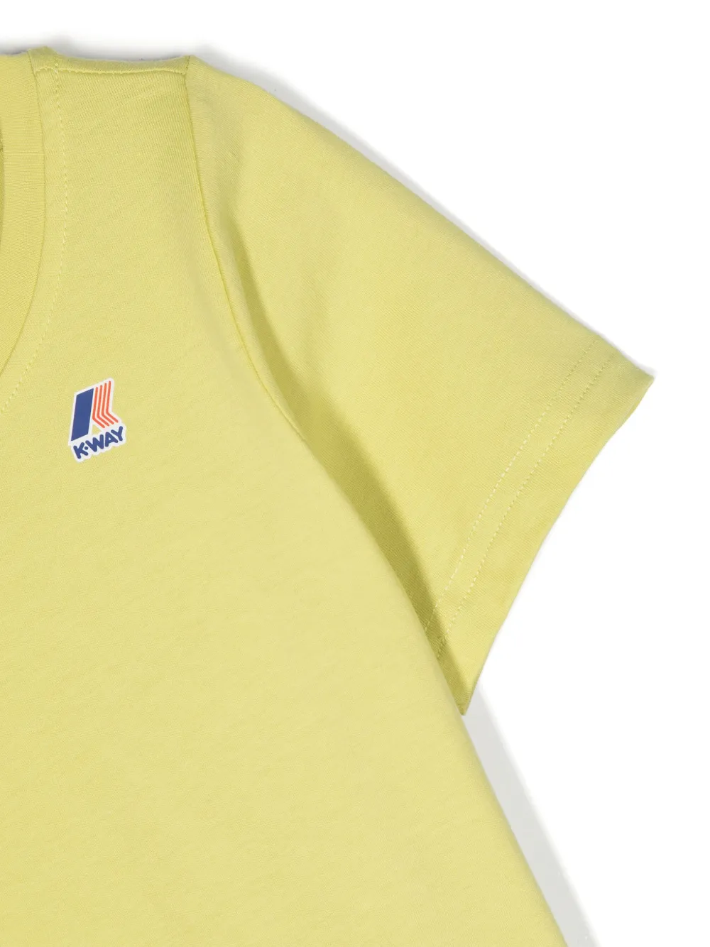 K Way Kids Shirt met logoprint Groen