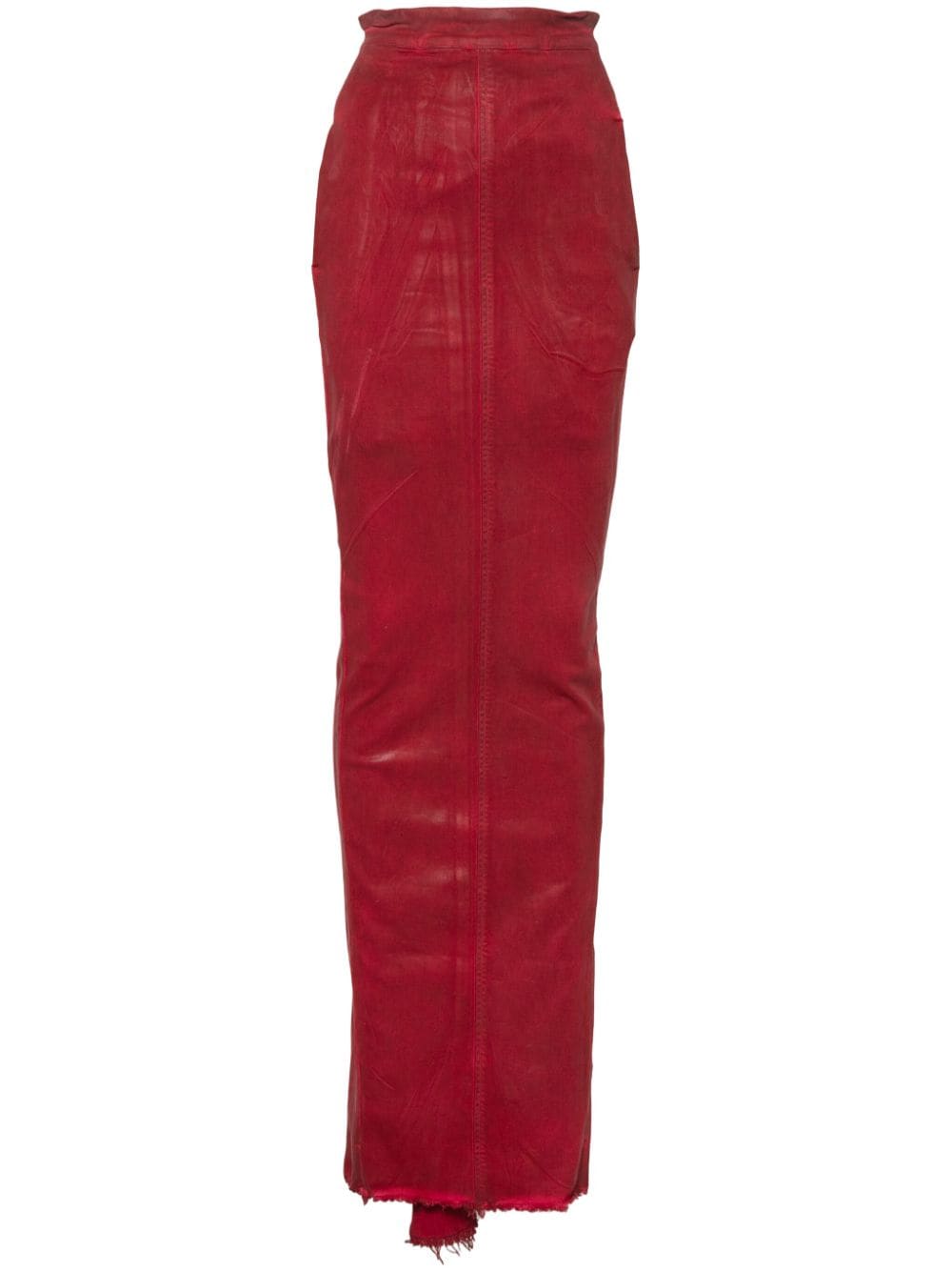 Rick Owens Pillar Maxi Skirt In Red