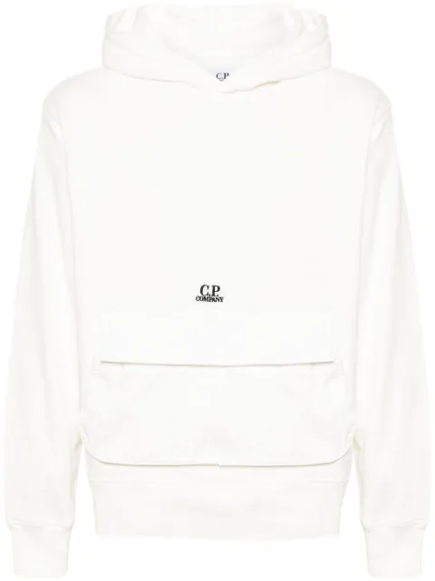 C.P. Company logo-embroidered cotton hoodie