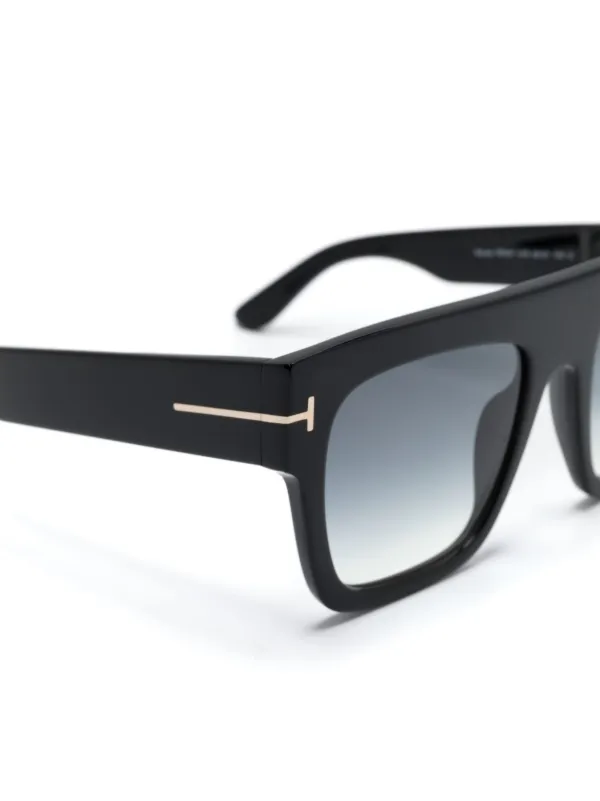 【関税込み】TOM FORD ブラック Renee スクエアメガネ TOM FORD: ブラック Renee メガネ | SSENSE 日本