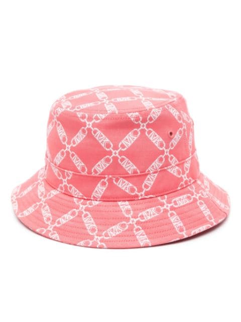 Michael Kors logo-jacquard twill bucket hat