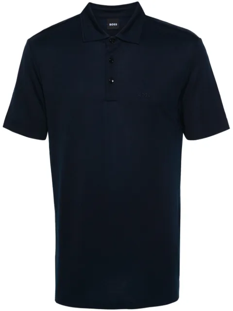 BOSS playera tipo polo con logo bordado