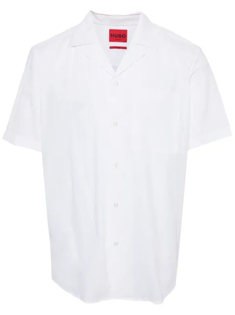 HUGO short-sleeved cotton shirt