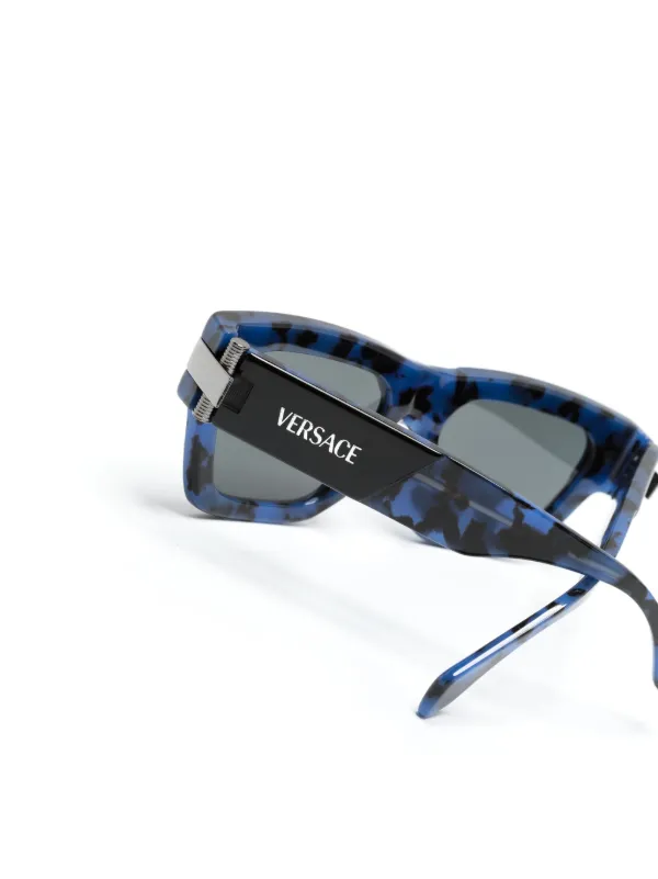 Versace Eyewear Classic Top square-frame Sunglasses | Blue | FARFETCH