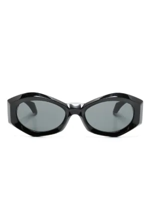 Ambush Eyewear オーバルフレーム サングラス | ブラック | FARFETCH JP