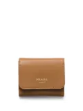 Prada logo-debossed leather wallet - Brown