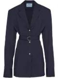 Prada cotton-poplin belted blazer - Blue