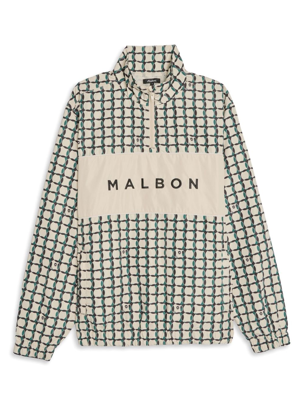 Malbon Golf Logo Patch Zip Jacket In Multi