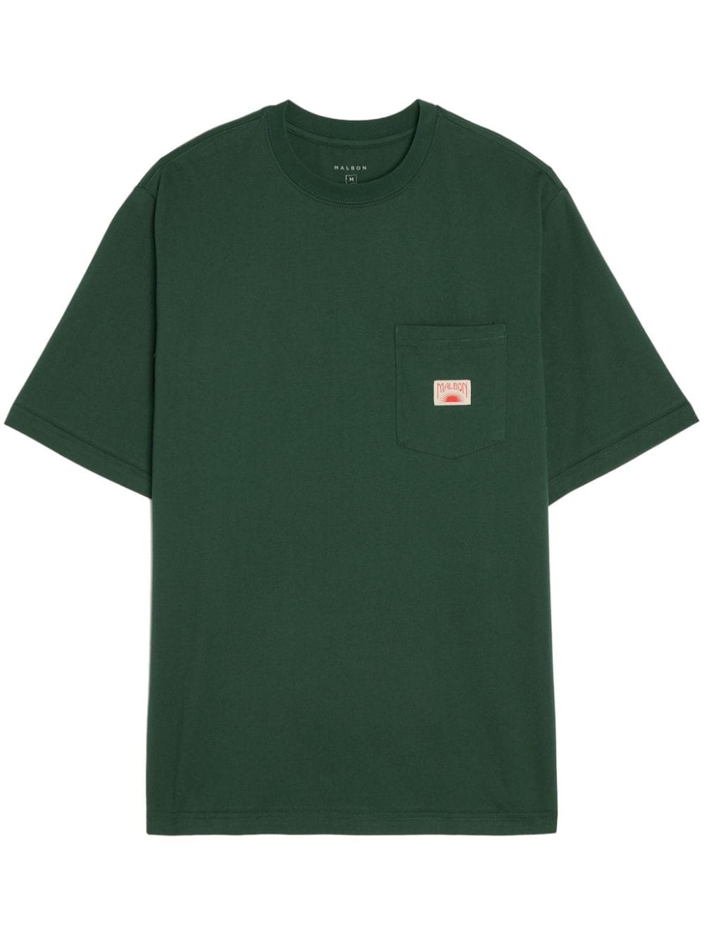 Malbon Golf Logo-print Cotton T-shirt In Green