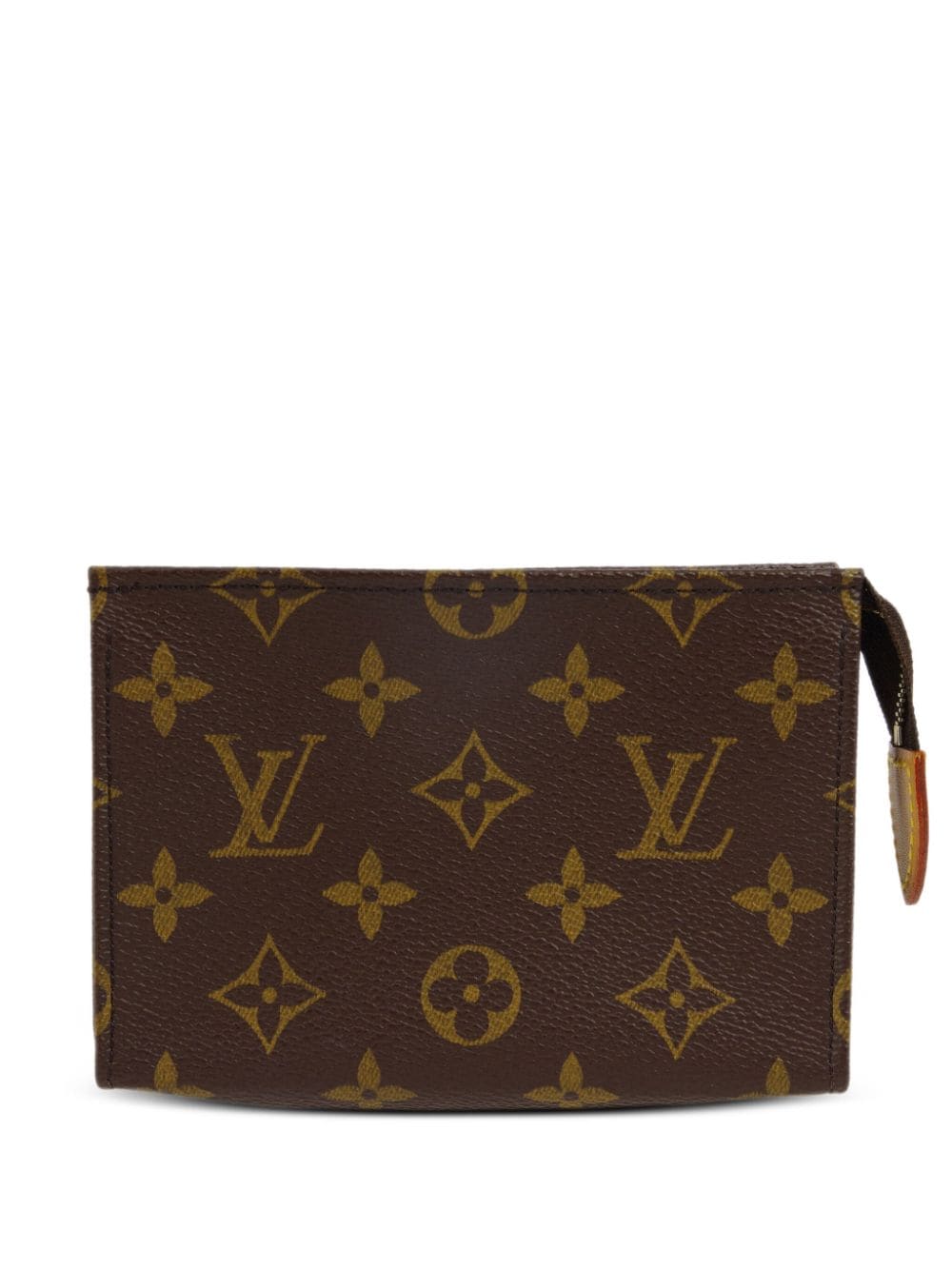 Pre-owned Louis Vuitton 2004 Poche Toilette 15 Cosmetic Pouch In Brown