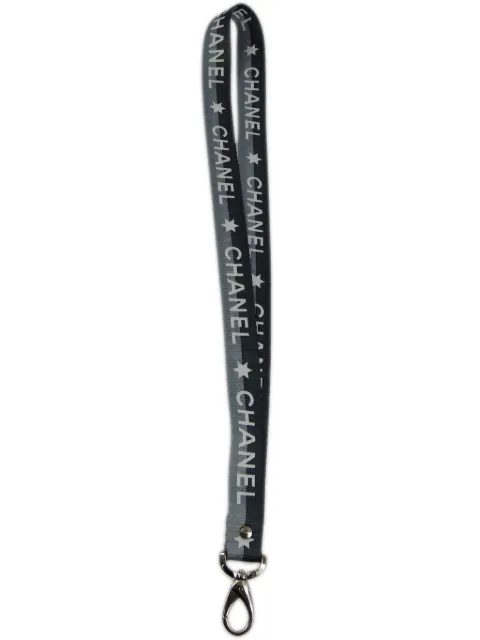 CHANEL 2001 logo-jacquard neck strap Women
