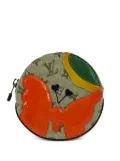 Louis Vuitton Pre-Owned 2002 butterfly patch round coin case - Green