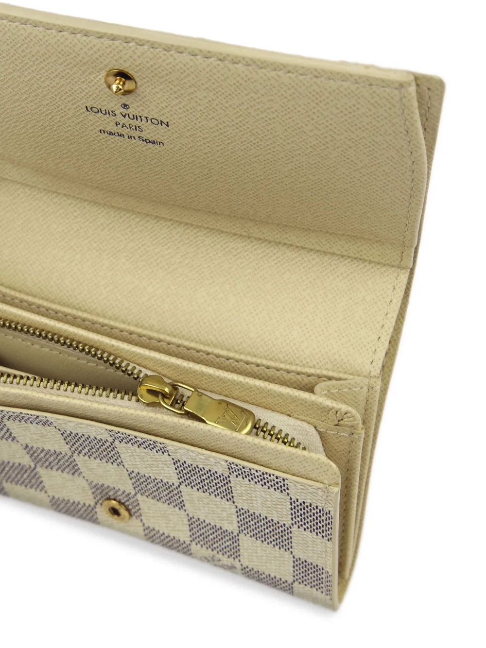 Pre-owned Louis Vuitton 2007 Tresol Long Wallet In Neutrals
