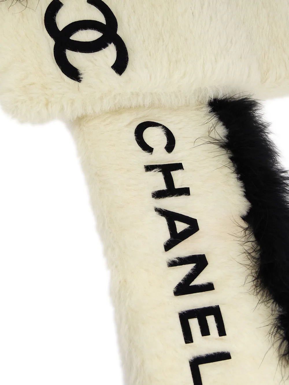 CHANEL Pre-Owned 1990-2000s sjaal met logopatch - Beige