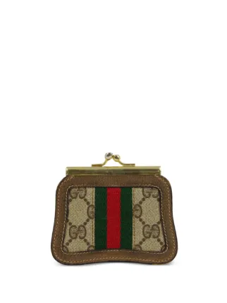 Gucci Pre Owned 1990 2000s Shelly Munztaschchen Braun FARFETCH DE