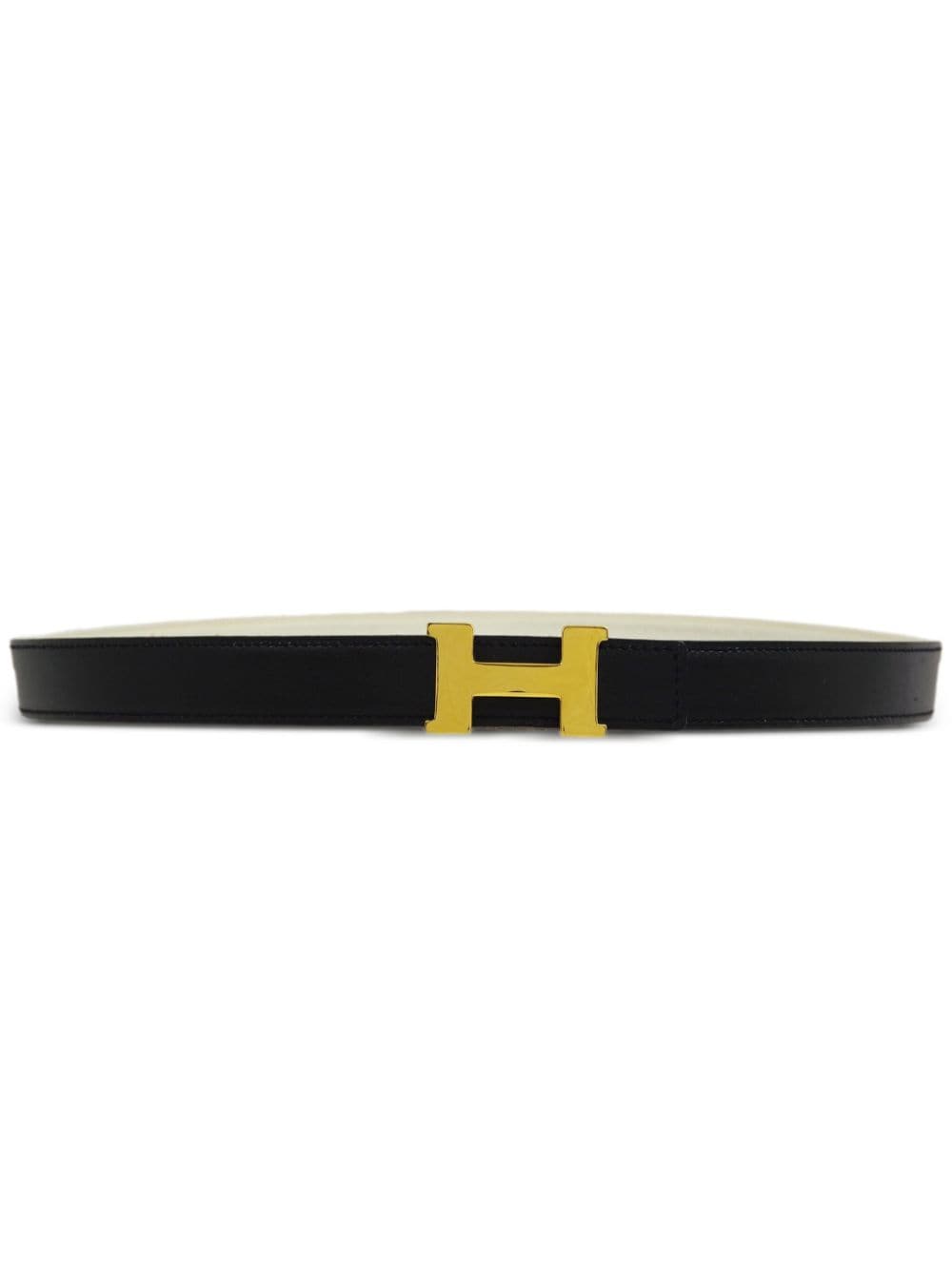 Pre-owned Hermes 2008 Constance Reversible Belt In Black
