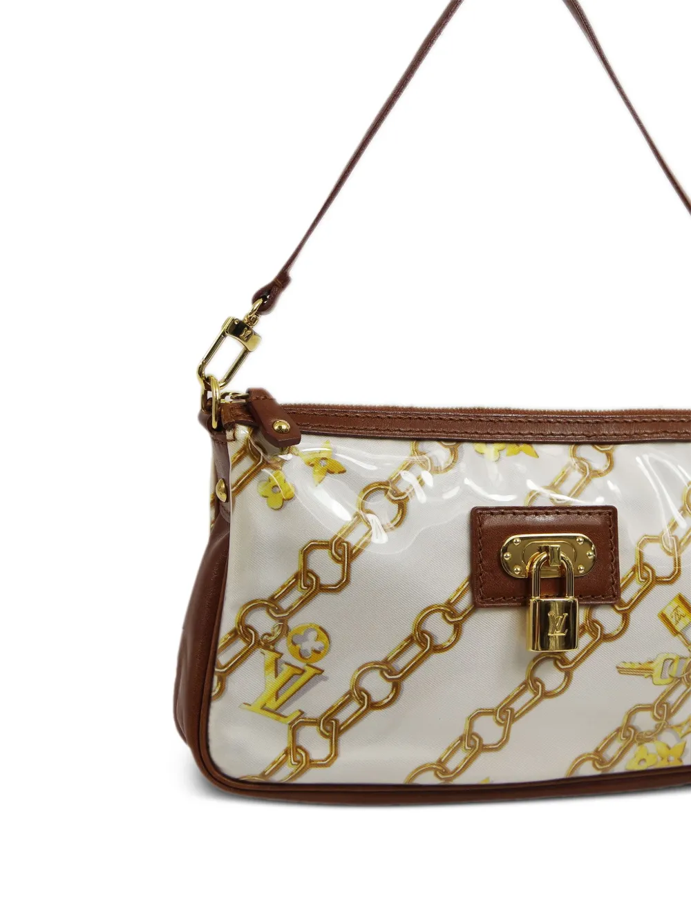 Pre-owned Louis Vuitton 2006 Pochette Accessoires Clutch Bag In White