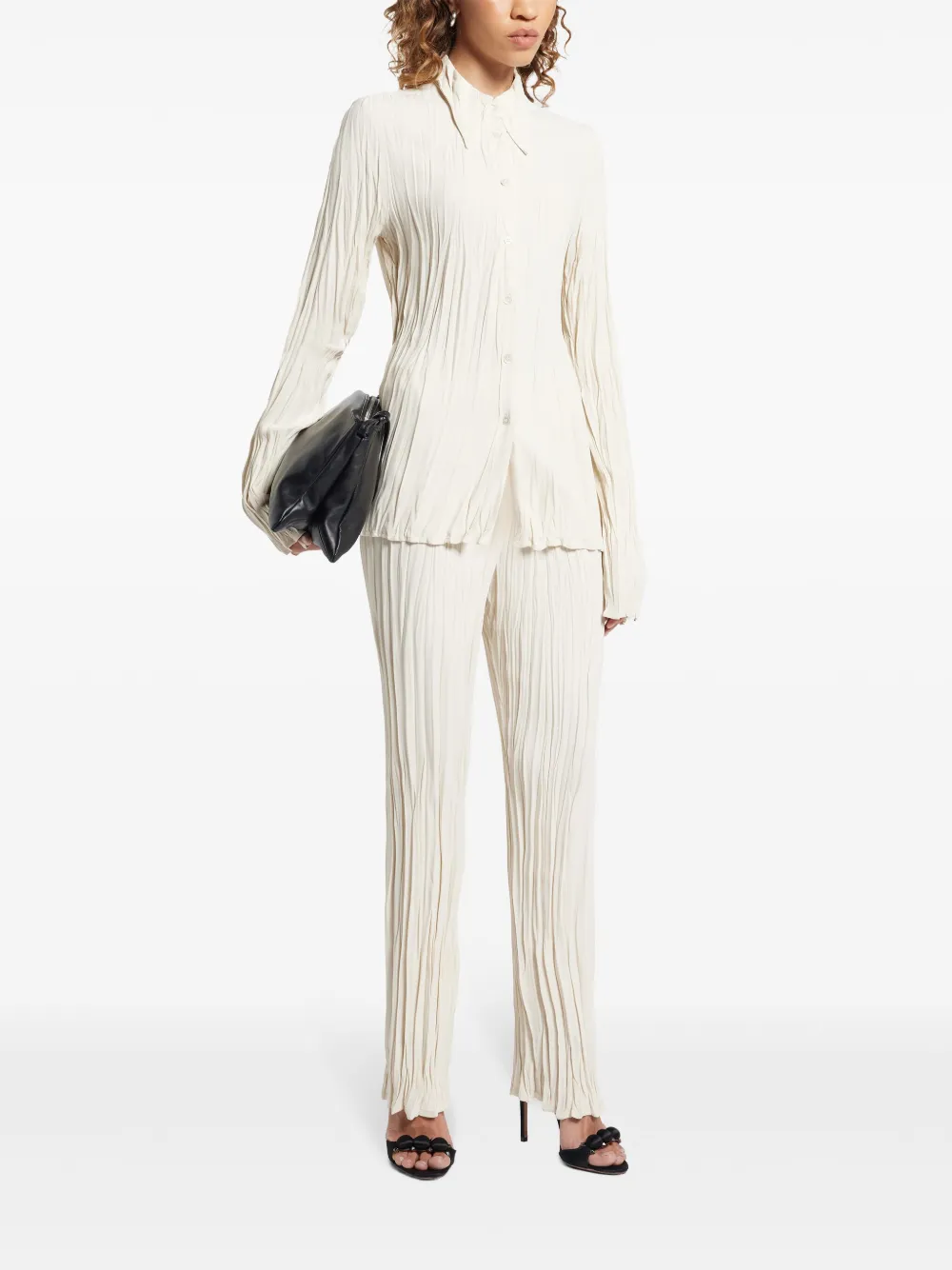 BITE Studios pleated shirt - Wit