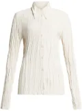 BITE Studios pleated shirt - White