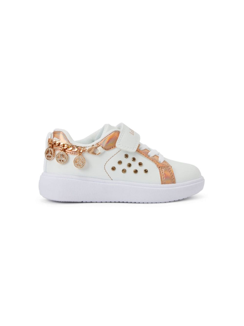Shop Lelli Kelly Gioiello Bead-embellished Sneakers In White