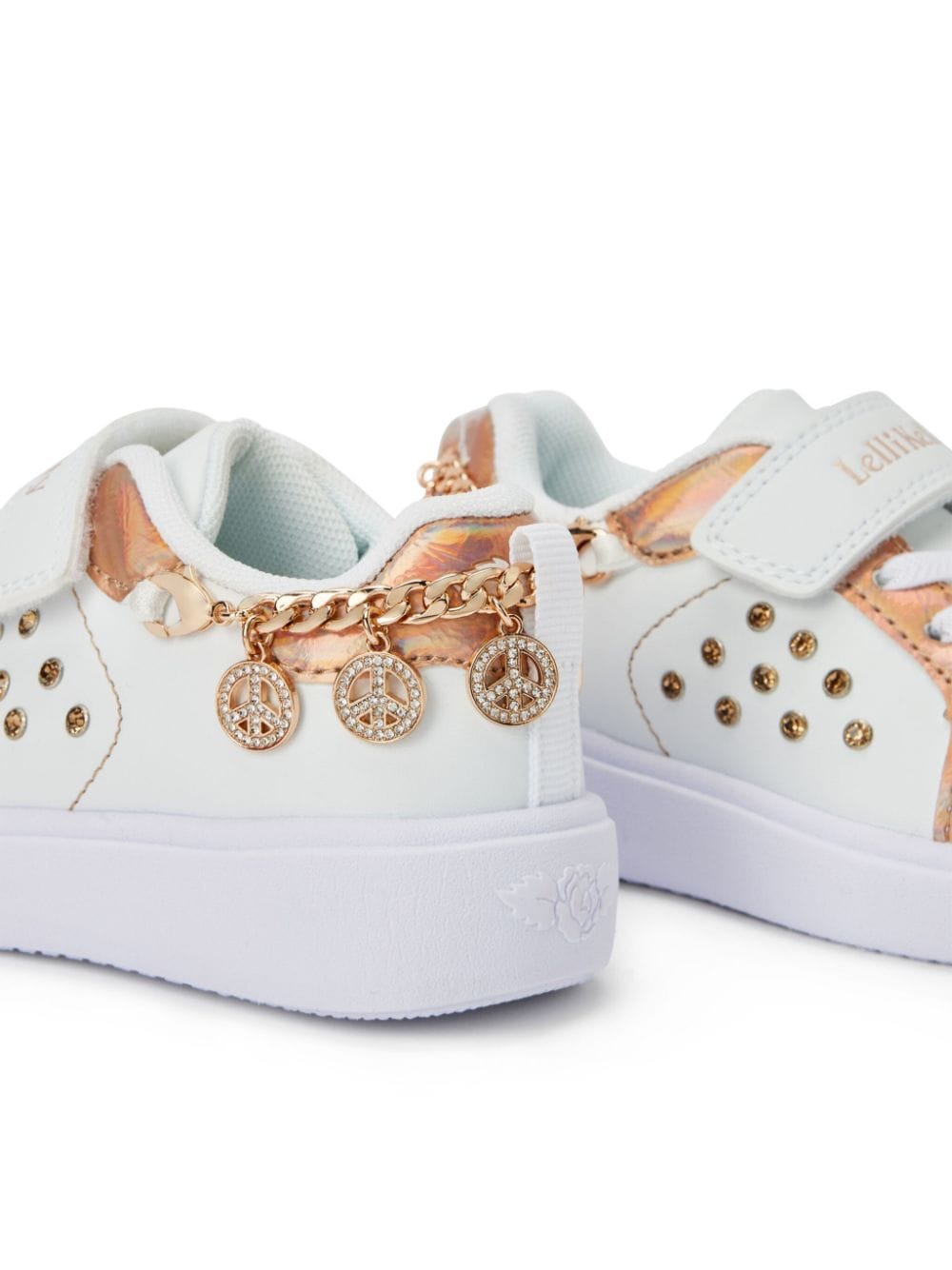 Shop Lelli Kelly Gioiello Bead-embellished Sneakers In White