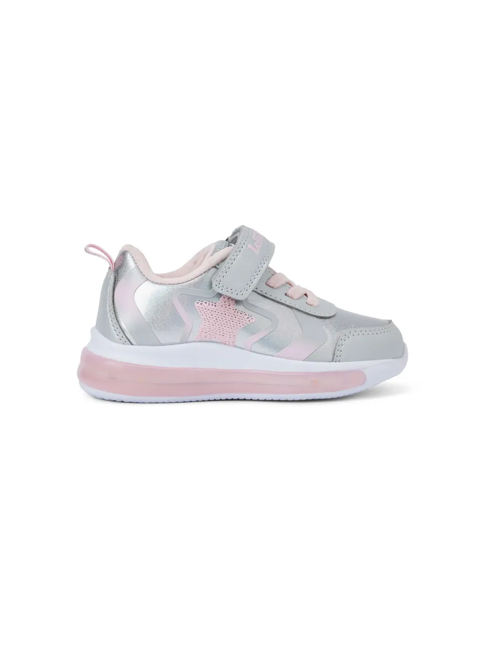 Shop Lelli Kelly Clarisa Light-up Sneakers In Silver