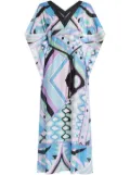 PUCCI geometric-print dress - Blue