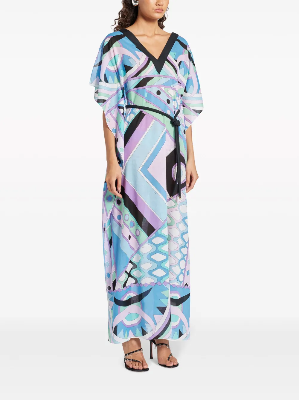 PUCCI geometric-print dress - Blauw