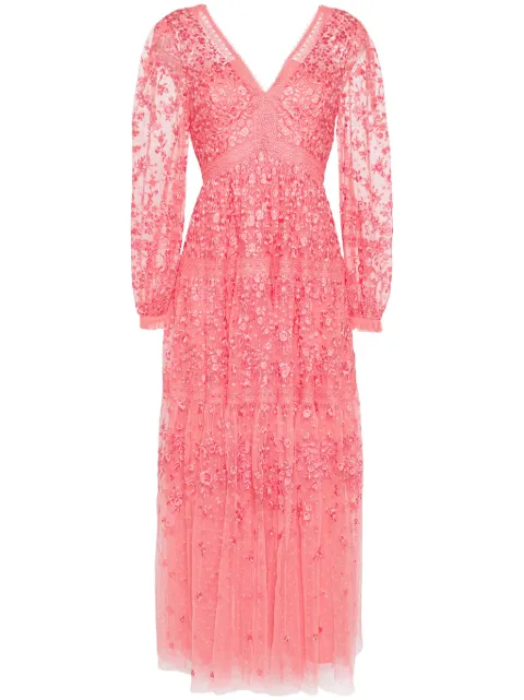 Needle & Thread Celestia tulle ankle-lenght dress DGLS34RHS24 - 0