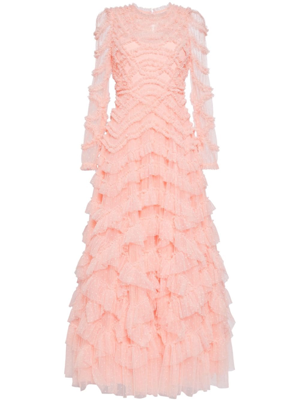 Needle & Thread Soft Tulle Layered Gown In Pink