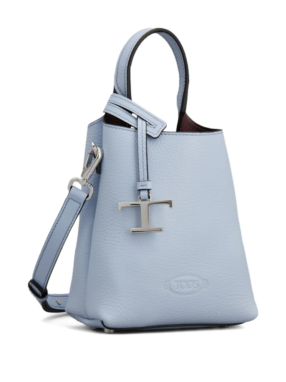 Tod's Leren bucket-tas met logo Blauw